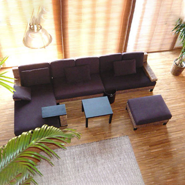 Sea Grass & Wicker Sofa Set - Agora