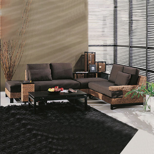 Sea Grass & Wicker Sofa Set - Agora 01
