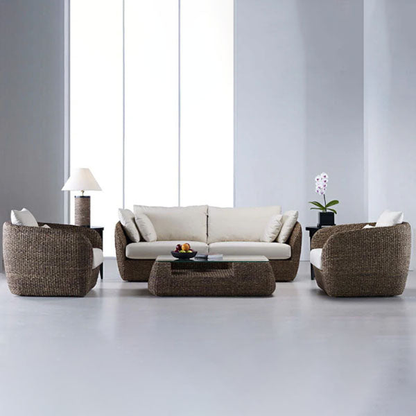 Sea Grass & Wicker Sofa Set - Sofa Safari