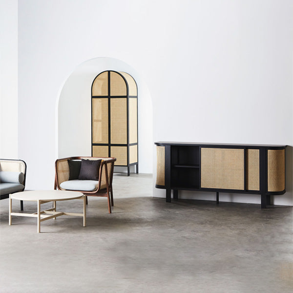 Wooden Cane & Rattan Almirah & Cabinet - CabinCo