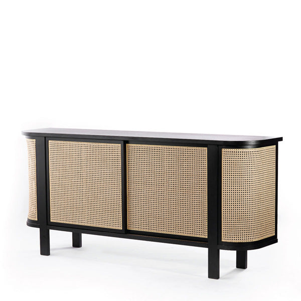 Wooden Cane & Rattan Almirah & Cabinet - CabinCo