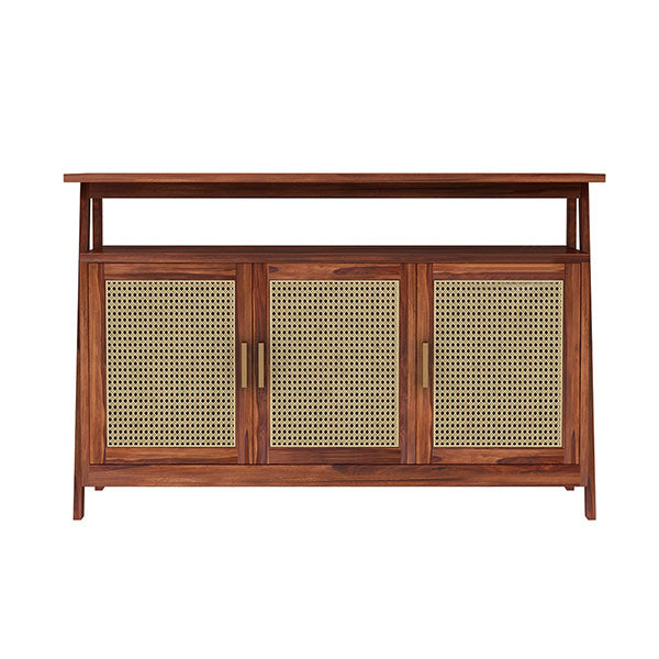 Wooden Cane & Rattan Almirah & Cabinet - Clix