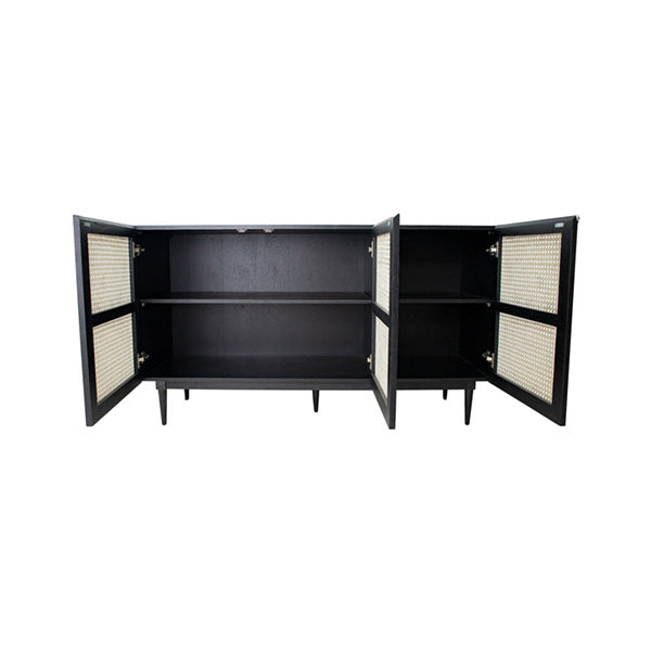 Wooden Cane & Rattan Almirah & Cabinet - Elano