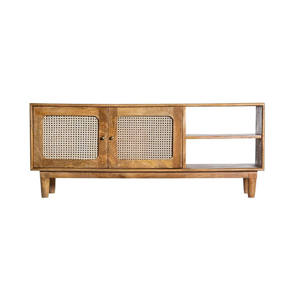 Wooden Cane & Rattan Almirah & Cabinet - Storify
