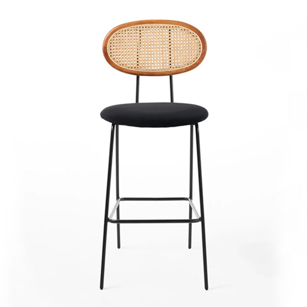Wooden Cane & Rattan Bar Chair - Chester