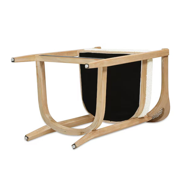 Wooden Cane & Rattan Bar Chair - Spark Tower