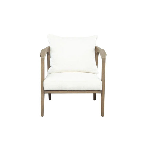 Wooden Cane & Rattan Lounge Chair - Brook