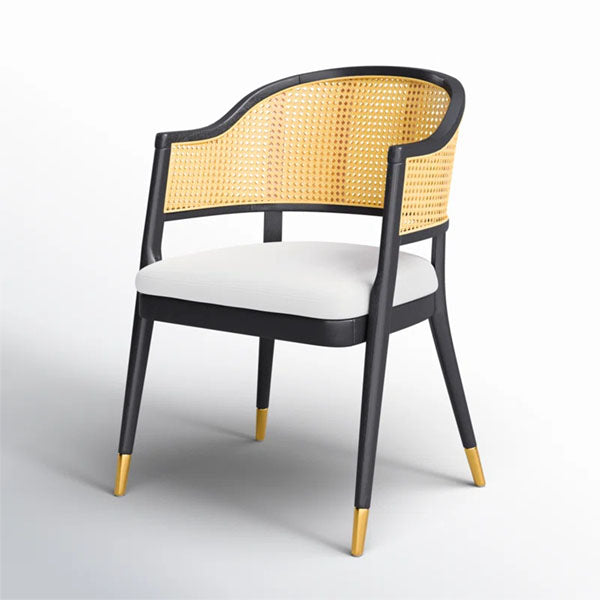 Wooden Rattan Cane Chair - Ease