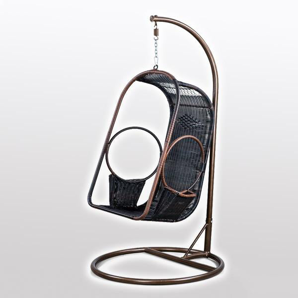 Outdoor Wicker Swing - Circle