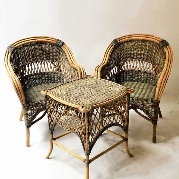 Cane & Rattan Furniture Coffee Set -Carlos
