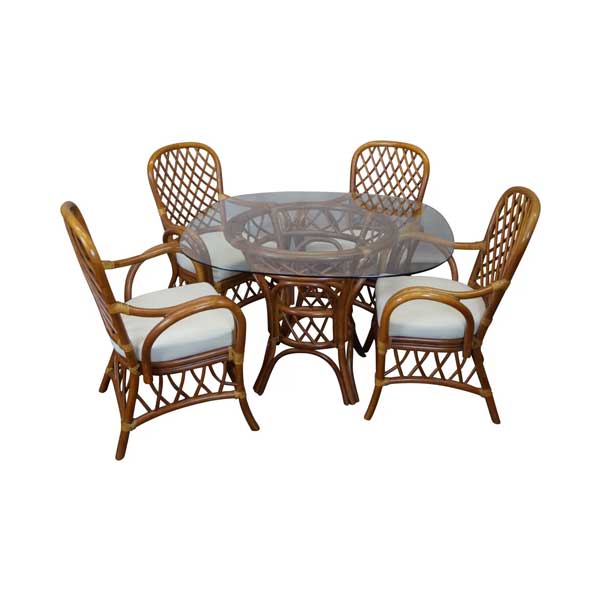  Cane & Rattan Furniture Coffee Set - Marshall