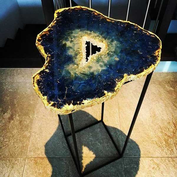 Epoxy Resin Furniture - Agate Table - Croptic