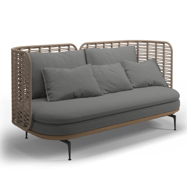 Luxurious Outdoor furniture - Buy Affordable 5 seater Outdoor Braid Rope sofa set with centre table - Buy Outdoor Sofa - Oyster Leaf From LUXOX INDIA - Outdoor Lounge Chair for garden, terrace and balcony