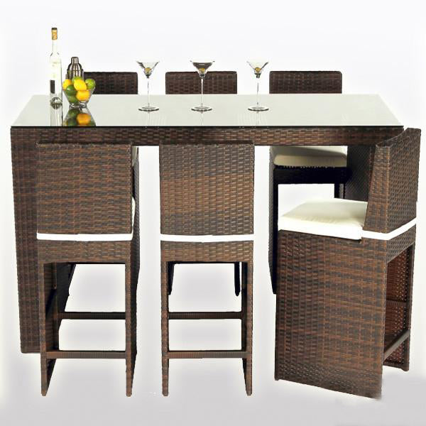 Outdoor Wicker Bar Set - Highland