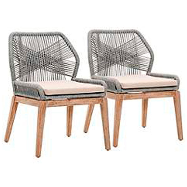 Outdoor Braided & Rope Coffee Set - Azure