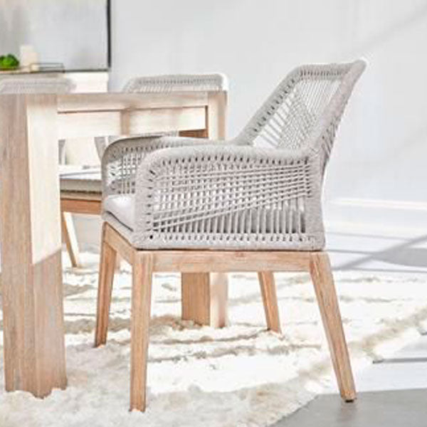 Outdoor Braided & Rope Coffee Set - Azure