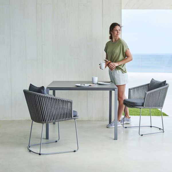 Outdoor Braided & Rope Coffee Set - Italian