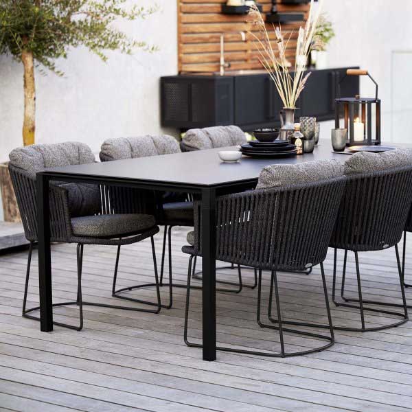 Outdoor Braided & Rope Coffee Set - Italian