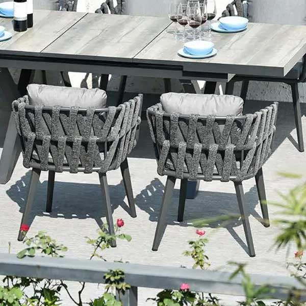 Outdoor Braided & Rope Coffee Set - Crown Mini
