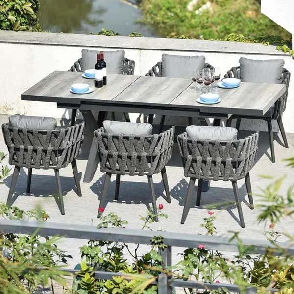 Outdoor Braided & Rope Coffee Set - Crown Mini