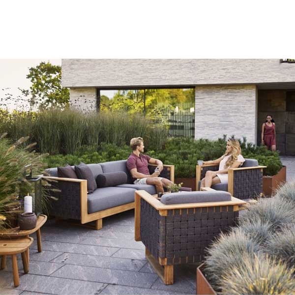 Outdoor Braided, Rope & Cord, Sofa - Angle