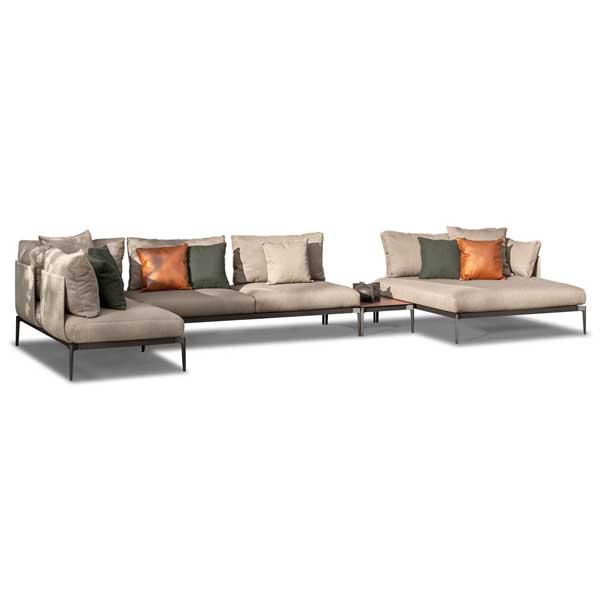 Outdoor Furniture - Wicker Sofa - Leaf