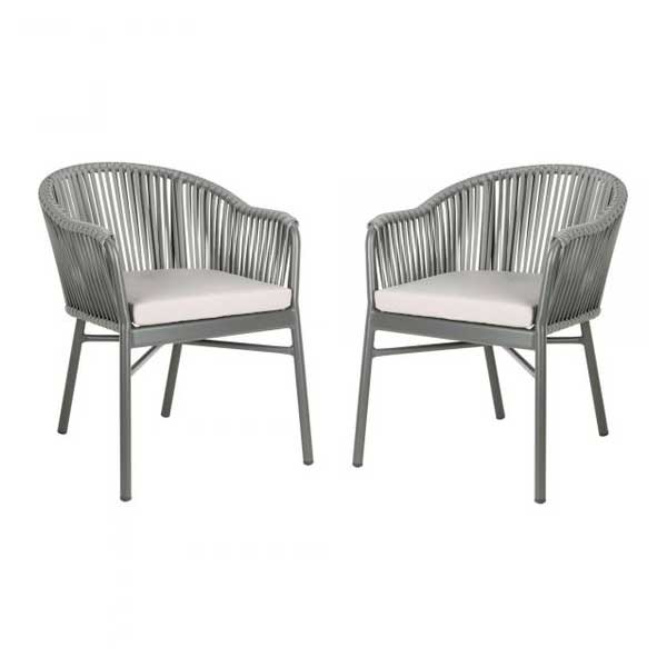 Outdoor Braided & Rope Coffee Chair - Delphi
