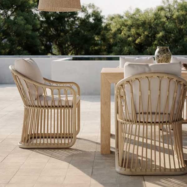 Outdoor Braided & Rope Coffee Set - Alis