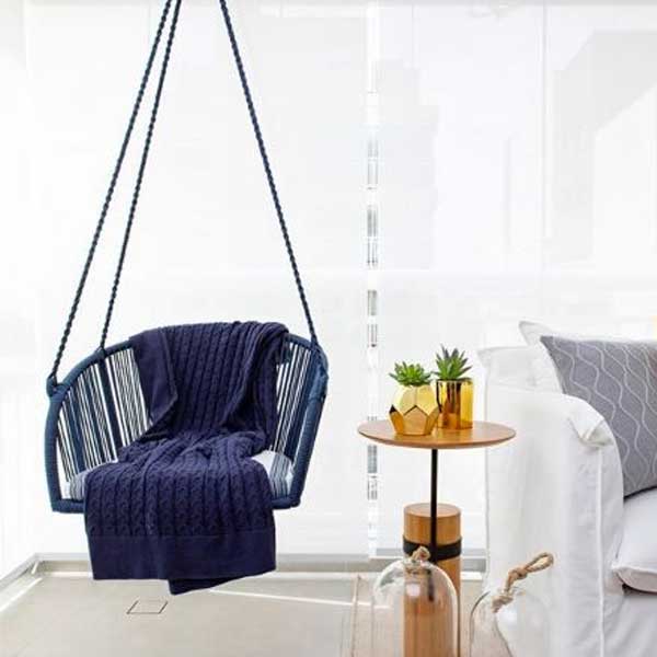Outdoor Braided & Rope Swing - Poltrona
