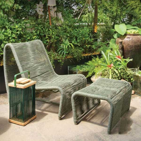 Outdoor Braid and Rope Chair, Lazy Chair, Rest Chair, Easy Chair, Ocassional Chair - Calix