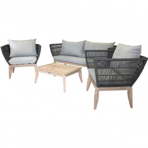 Outdoor Braided, Rope & Cord, Sofa - Nero-Next