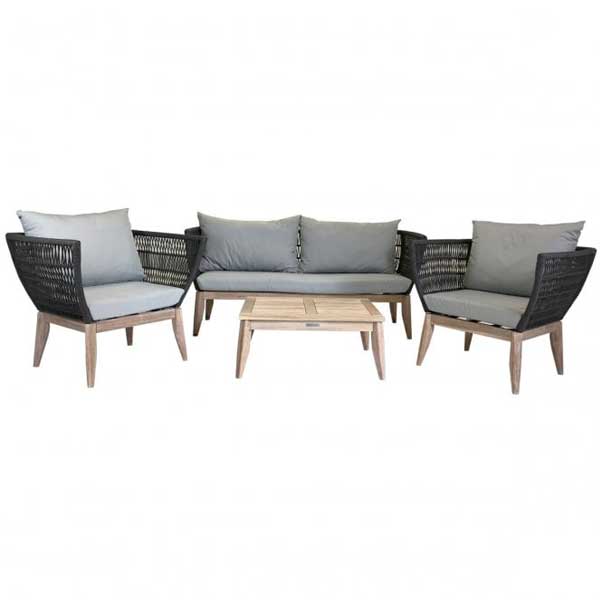 Outdoor Braided, Rope & Cord, Sofa - Nero-Next