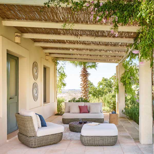 Outdoor Furniture - Wicker Sofa - Tugule