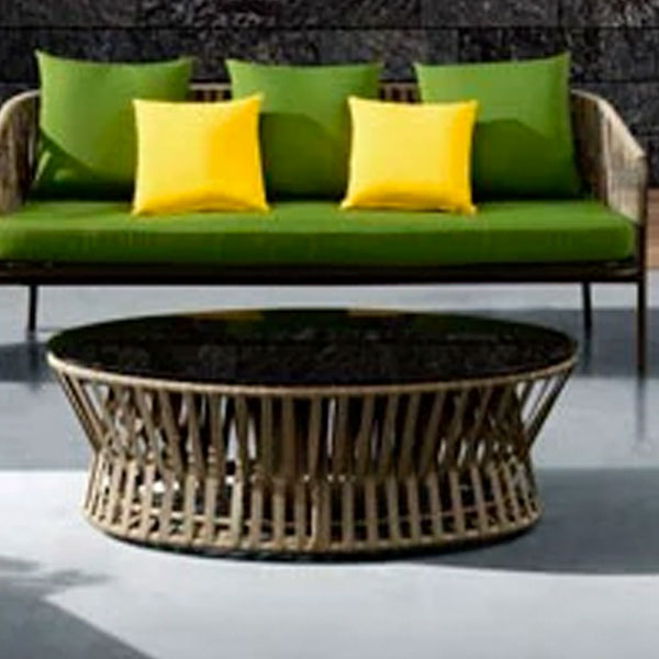 Outdoor Patio Braid & Rope Coffee Table & Center Table -Neptune