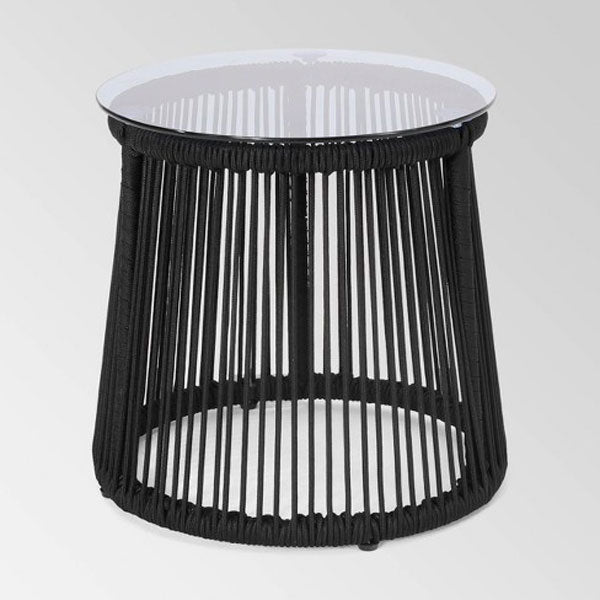 Outdoor Furniture Patio Braid & Rope Side Table & End Table - Omni