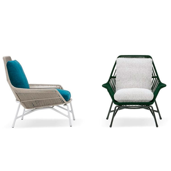 Outdoor Braid and Rope Heigh Back Chair,Lazy Chair, Rest Chair, Easy Chair, Ocassional chair - Concepto
