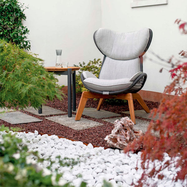 Outdoor Braid and Rope Heigh Back Chair,Lazy Chair, Rest Chair, Easy Chair, ocassional chair - Jalapeno