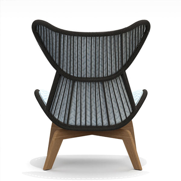 Outdoor Braid and Rope Heigh Back Chair,Lazy Chair, Rest Chair, Easy Chair, ocassional chair - Jalapeno