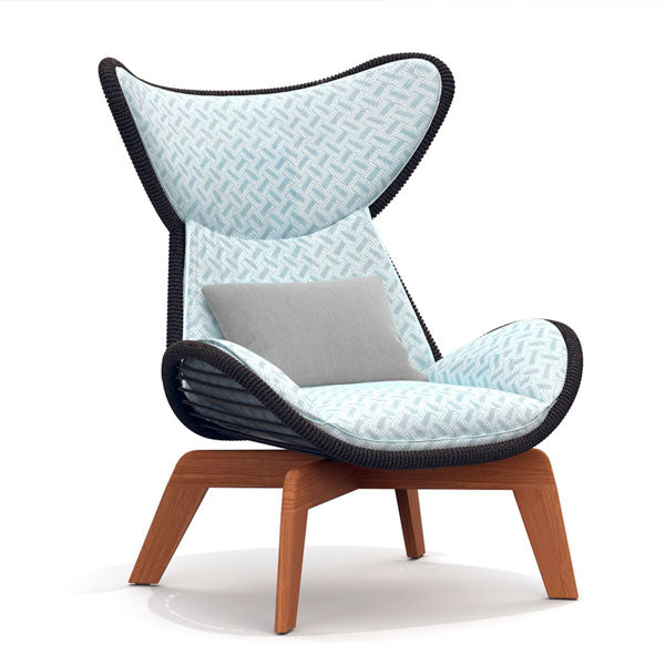 Outdoor Braid and Rope Heigh Back Chair,Lazy Chair, Rest Chair, Easy Chair, ocassional chair - Jalapeno
