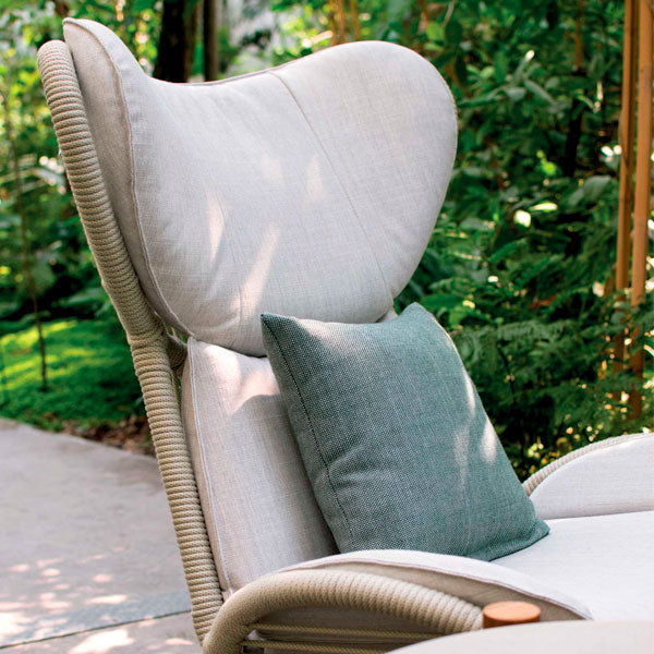 Outdoor Braid and Rope Heigh Back Chair,Lazy Chair, Rest Chair, Easy Chair, ocassional chair - Jalapeno