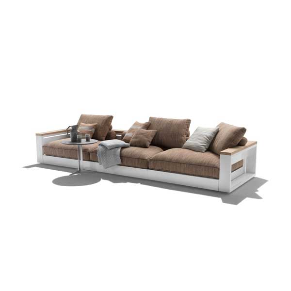 Outdoor Wood & Aluminum - Sofa Set - Freeport