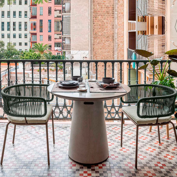 Outdoor Braided & Rope Coffee Set - Deck-mini