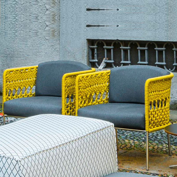 Outdoor Braided & Rope Coffee Set - Oriental