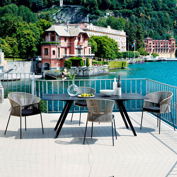 Outdoor Braided & Rope Coffee Set - Elegante