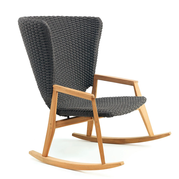 Outdoor Braid And Rope Rocking Chairs - Elemental