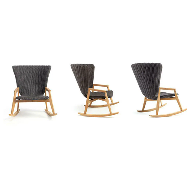 Outdoor Braid And Rope Rocking Chairs - Elemental