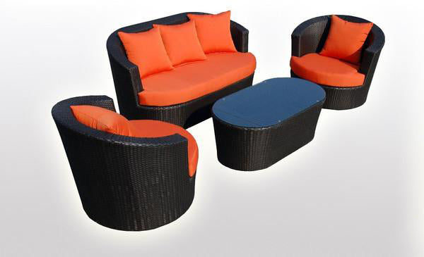 Outdoor Wicker Sofa - Tops