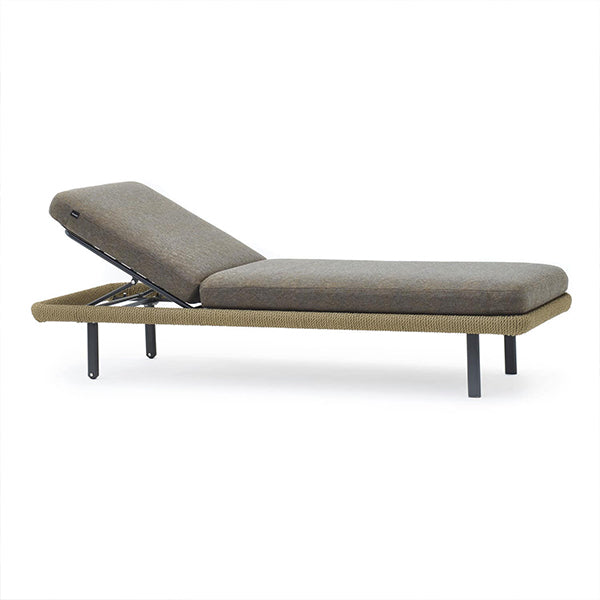 Outdoor Braided & Rope Sunlounger - Acer
