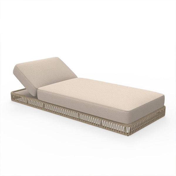 Outdoor Braided & Rope Sunlounger - Cliff