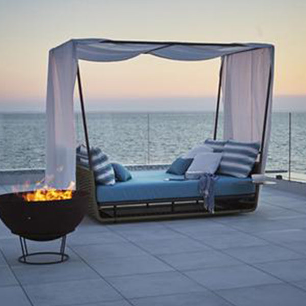 Outdoor Braided & Rope Couch - Golden